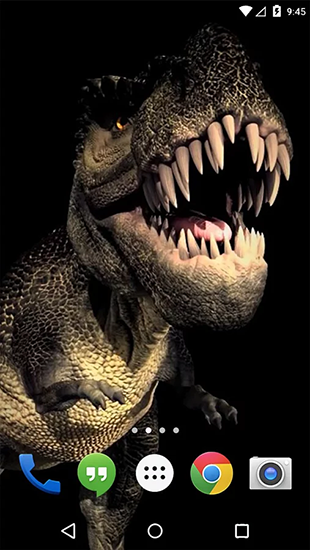 Dino T-Rex 3D - télécharger gratuit un fond d'écran animé pour le portable.