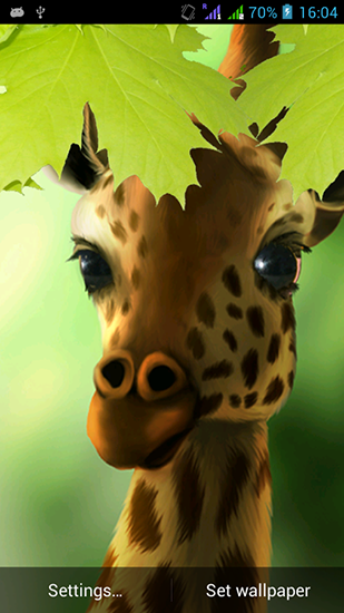 Télécharger gratuitement le fond d'écran animé Girafe HD sur les portables et les tablettes Android.