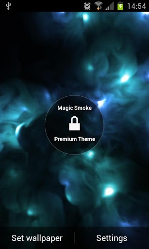 La fumée magique  - télécharger gratuit un fond d'écran animé pour le portable.