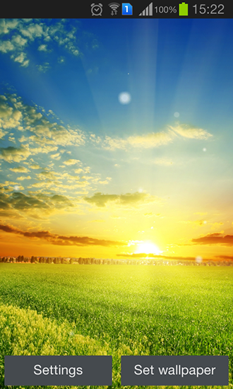 Lever idéal du soleil - télécharger gratuit un fond d'écran animé Paysage pour le portable.