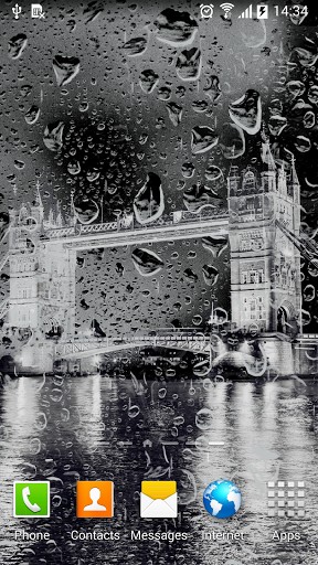 London pluvieux  - télécharger gratuit un fond d'écran animé Météo pour le portable.