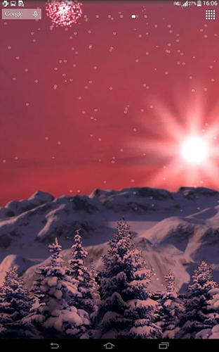 Chute de neige  - télécharger gratuit un fond d'écran animé Paysage pour le portable.