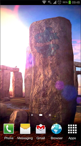 Télécharger Stonehenge 3D, fond d'écran animé gratuit pour Android sur le bureau. 
