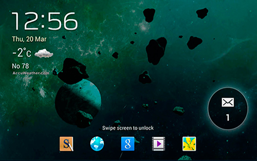 Télécharger gratuitement le fond d'écran animé Les astéroïdes 3D sur les portables et les tablettes Android.