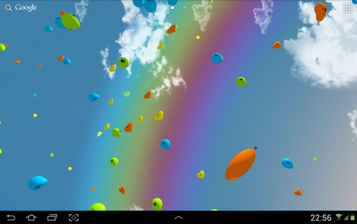 Télécharger Ballons 3D, fond d'écran animé gratuit pour Android sur le bureau. 