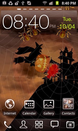 Télécharger Halloween: Araignées , fond d'écran animé gratuit pour Android sur le bureau. 