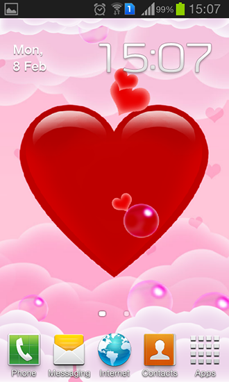 Télécharger Coeur magique, fond d'écran animé gratuit pour Android sur le bureau. 