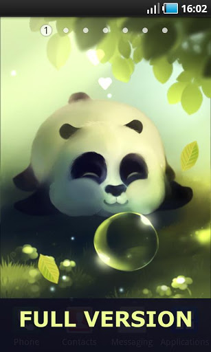 Télécharger Le petit panda, fond d'écran animé gratuit pour Android sur le bureau. 