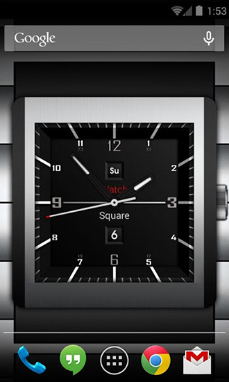Télécharger Montres square lite , fond d'écran animé gratuit pour Android sur le bureau. 
