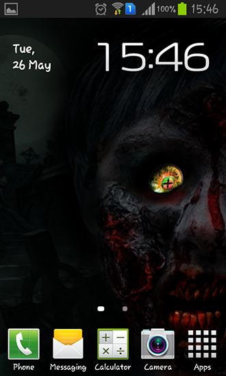 Télécharger Oeil de zombi, fond d'écran animé gratuit pour Android sur le bureau. 