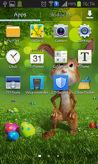 La capture d'écran Lapin de Pâques  pour le portable et la tablette.