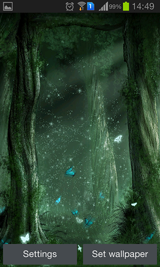 La capture d'écran Forêt fantastique pour le portable et la tablette.