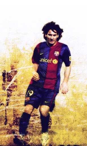 La capture d'écran Lionel Messi pour le portable et la tablette.