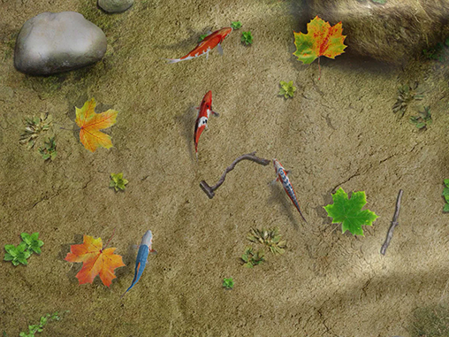 La capture d'écran Etang avec les poissons koi pour le portable et la tablette.