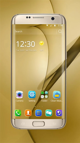 Thème d'or pour Samsung Galaxy S8 Plus 