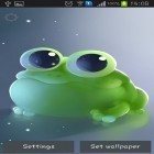 Outre le fond d'écran animé Boules colorées pour Android téléchargez l'apk gratuit de screensaver Grenouille de pomme .