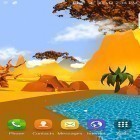 Outre le fond d'écran animé Ile tropique 3D  pour Android téléchargez l'apk gratuit de screensaver Désert de cartoon 3D.