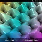 Outre le fond d'écran animé La matrice cubique 3D pour Android téléchargez l'apk gratuit de screensaver Cristaux colorés .