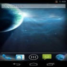 Outre le fond d'écran animé Fleur silencieuse  pour Android téléchargez l'apk gratuit de screensaver Parallaxe galactique 3D.
