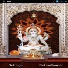 Outre le fond d'écran animé Chute de neige  pour Android téléchargez l'apk gratuit de screensaver Lord Shiva 3D: Le temple.