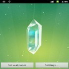 Outre le fond d'écran animé Le pré magique  pour Android téléchargez l'apk gratuit de screensaver Cristal heureux .