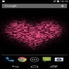 Outre le fond d'écran animé Forêt tropique 3D  pour Android téléchargez l'apk gratuit de screensaver Coeur de pixel.