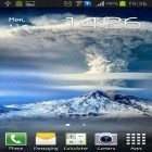 Outre le fond d'écran animé Etang avec des lotus pour Android téléchargez l'apk gratuit de screensaver Fumée du volcan .