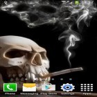 Outre le fond d'écran animé Thème égyptien pour Android téléchargez l'apk gratuit de screensaver Crâne de fumée .
