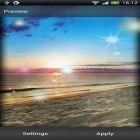 Outre le fond d'écran animé La plage pour Android téléchargez l'apk gratuit de screensaver Coucher du soleil.