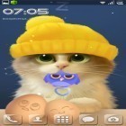 Téléchargez Le chaton Tummy sur Android et d'autres fonds d'écran animés gratuits pour HTC Desire 601.