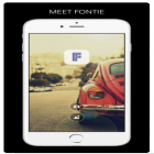 Avec le jeu Le Chat des Voisins pour iPhone téléchargez Fontie! - Add Cool Fonts & Overlays to your Photo Edits ipa gratuitement.