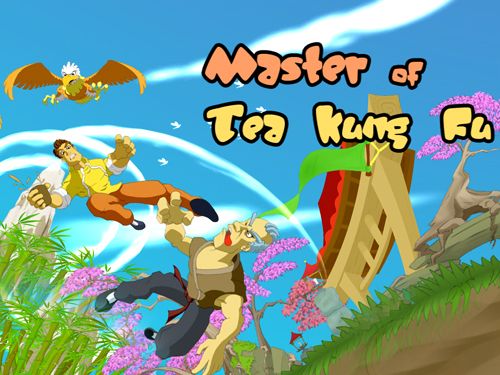 Maître du kung-fu avec du thé 