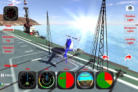 Hélicoptère: Simulateur des vols 3D